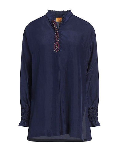 FRANCESCA BASSI Silk top Navy blue 100% Silk