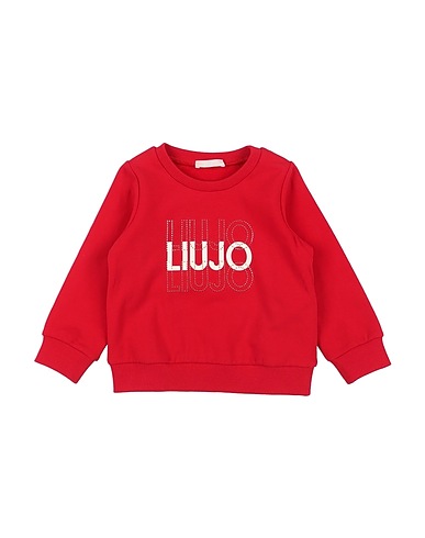 LIU •JO Sweatshirt Red 95% Cotton, 5% Elastane
