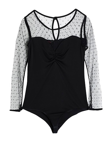 HANITA Bodysuit NERO 95% Polyester, 5% Elastane, Nylon