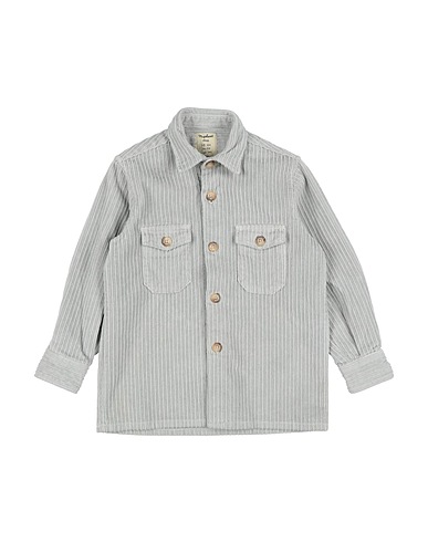 NUPKEET Solid colour shirt Light grey 97% Cotton, 3% Elastane