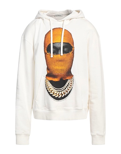 IH NOM UH NIT Hooded track jacket  White 100% Cotton, Elastane