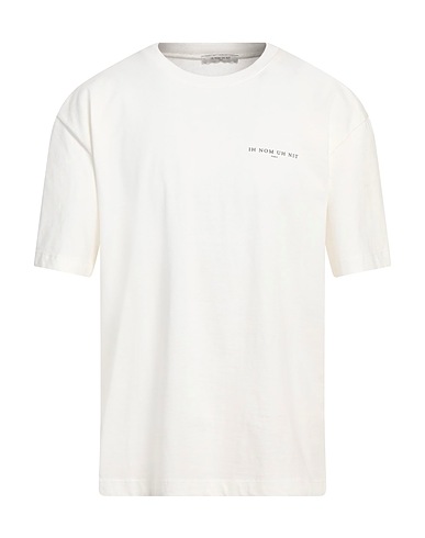 IH NOM UH NIT T-shirt Ivory 100% Cotton, Elastane