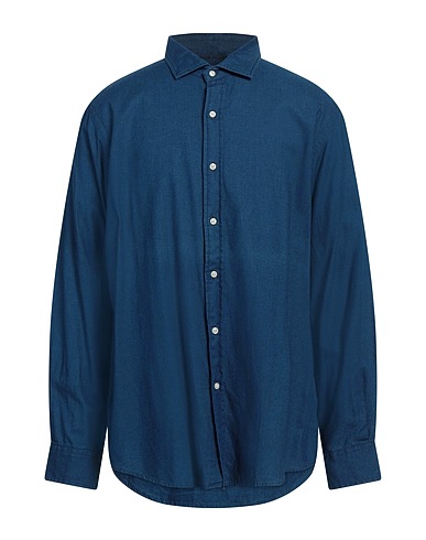 POLO RALPH LAUREN Solid colour shirt Blue 100% Cotton