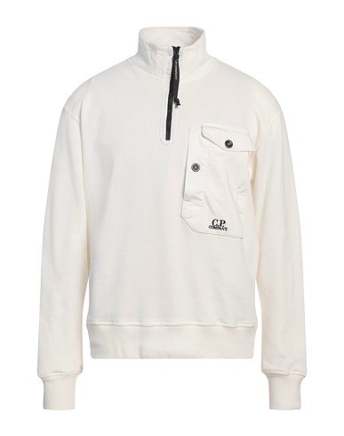 C.P. COMPANY Sweatshirt White 100% Cotton, Elastane