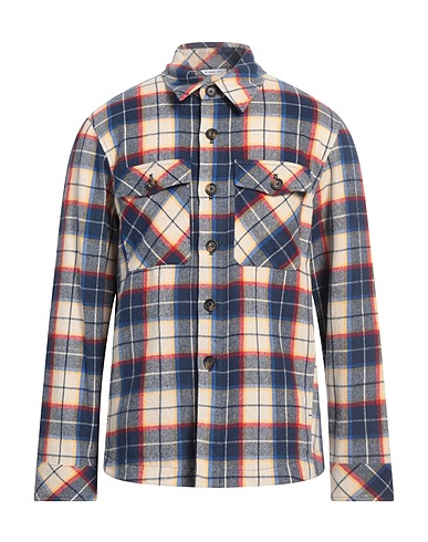 MANUEL RITZ Kariertes Hemd Elfenbein 65% Baumwolle, 27% Polyester, 5% Acryl, 3% Andere Fasern