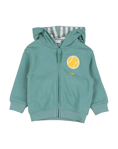 IL GUFO Sweatshirt Sage green 100% Cotton, Elastane