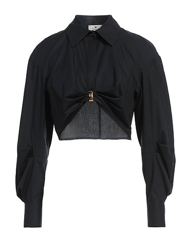 ELISABETTA FRANCHI Top Black 100% Cotton