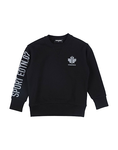 DSQUARED2 Sweatshirt Black 100% Cotton, Elastane