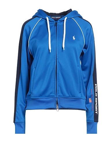 POLO SPORT RALPH LAUREN Hooded track jacket  Bright blue 100% Polyester