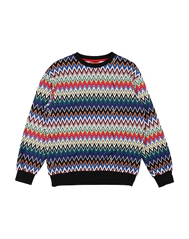 MISSONI KIDS Sweatshirt Black 100% Cotton, Elastane
