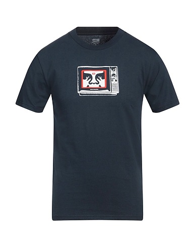OBEY T-shirt Navy blue 100% Cotton