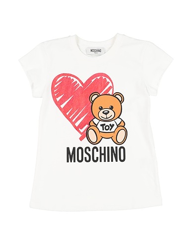 MOSCHINO TEEN T-shirt White 95% Cotton, 5% Elastane
