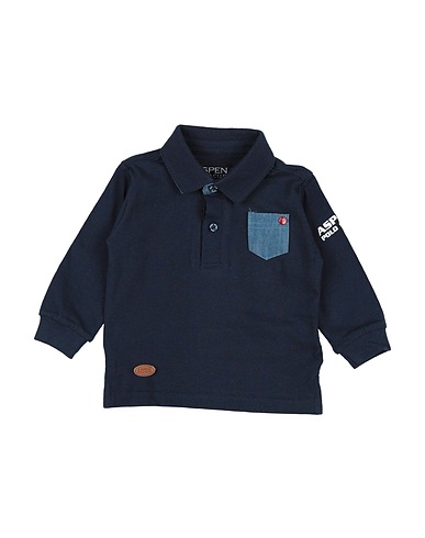 ASPEN POLO CLUB Polo shirt Navy blue 95% Cotton, 5% Elastane