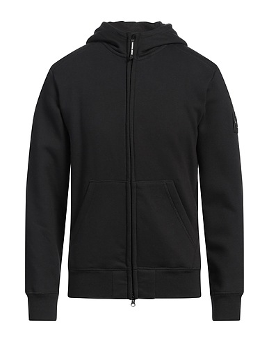 MARSHALL ARTIST Hooded track jacket  Black 80% Cotton, 20% Polyester