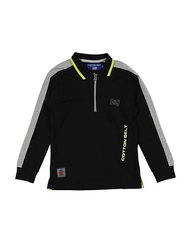 COTTON BELT Polo Nero 95% Cotone, 5% Elastan