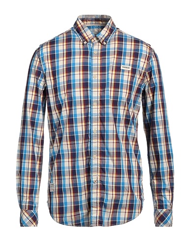 NAPAPIJRI Camicia a quadri Azzurro 100% Cotone