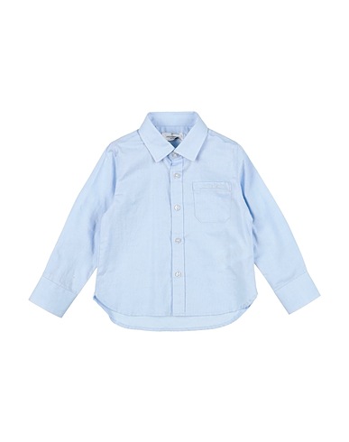 JECKERSON Solid colour shirt Sky blue 100% Cotton