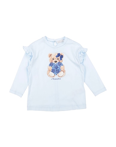 MONNALISA T-shirt Sky blue 100% Cotton