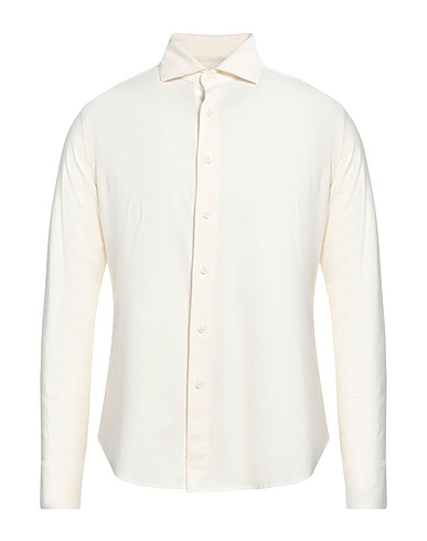 AT.P.CO Solid colour shirt White 97% Cotton, 3% Elastane
