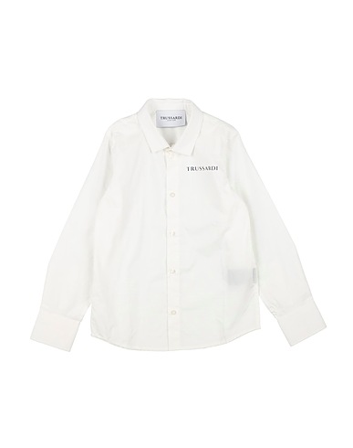 TRUSSARDI JUNIOR Solid colour shirt White 100% Cotton