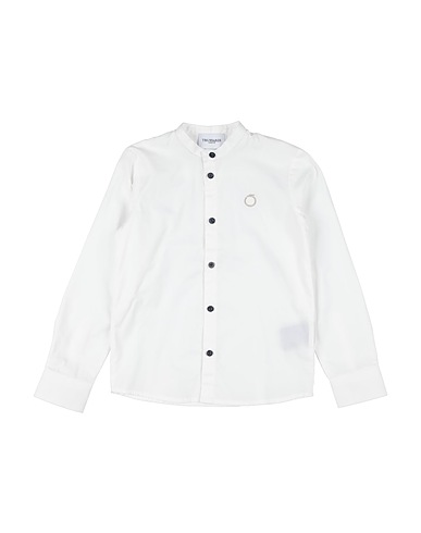TRUSSARDI JUNIOR Solid colour shirt White 100% Cotton