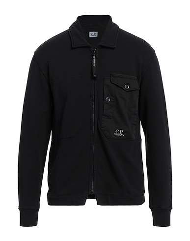 C.P. COMPANY Sweatshirt Schwarz 100% Baumwolle, Elastan