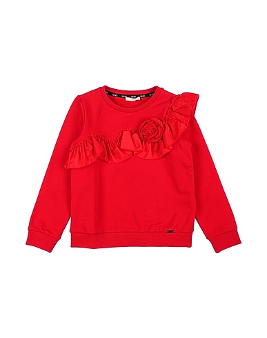 LIU •JO Sweatshirt Red 95% Cotton, 5% Elastane, Polyester