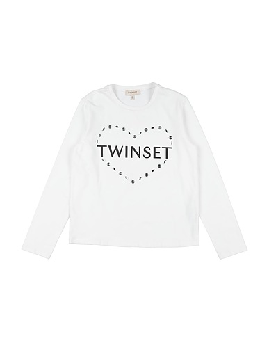 TWINSET T-shirt White 95% Cotton, 5% Elastane