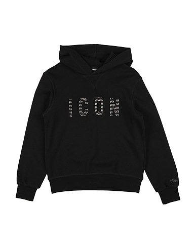 DSQUARED2 Sweatshirt ICON Black 100% Cotton, Elastane