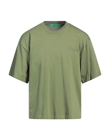 GARMENT WORKSHOP T-shirt Verde militare 100% Cotone