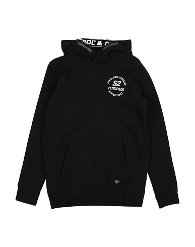 PETROL INDUSTRIES Co. Sweatshirt Black 55% Cotton, 45% Polyester