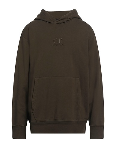 C.P. COMPANY Hooded track jacket  Military green 100% Cotton