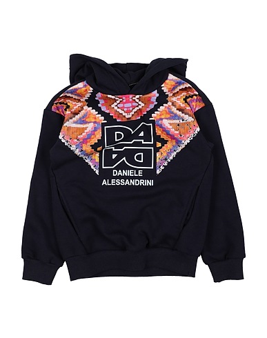 DANIELE ALESSANDRINI Sweatshirt Midnight blue 65% Cotton, 35% Elastane