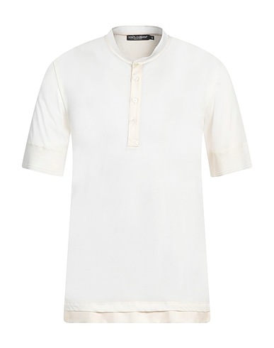 DOLCE&GABBANA T-shirt Ivory 72% Cotton, 28% Silk