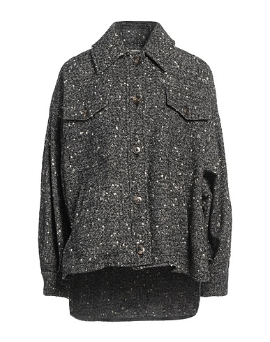 MARELLA Camisas y blusas estampadas Negro 48% Lana, 24% Poliéster, 18% Acrílico, 8% Poliamida, 2% Otras Fibras