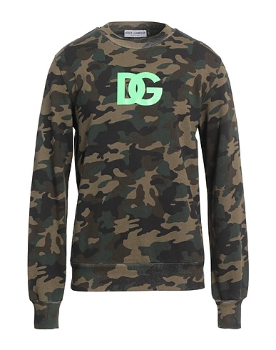 DOLCE&GABBANA Sweatshirt Military green 100% Cotton