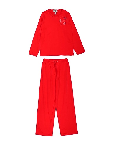 BIKKEMBERGS Tracksuit Red 100% Cotton