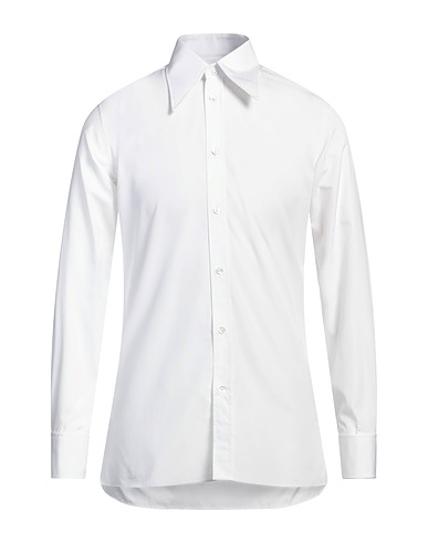 MAISON MARGIELA Einfarbiges Hemd Weiß 100% Baumwolle