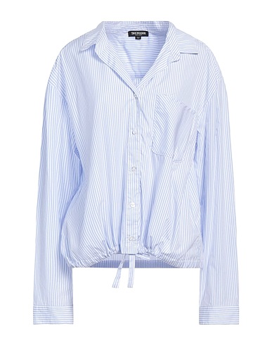 TRUE RELIGION Striped shirt Sky blue 100% Cotton