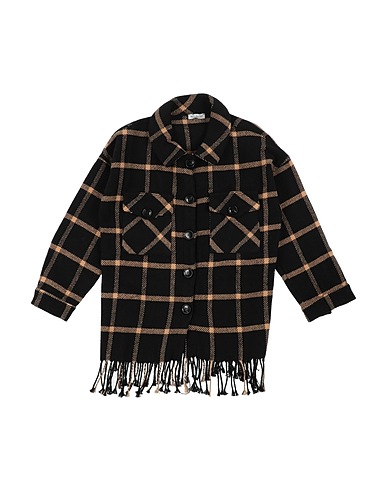 MEILISA BAI Hemden und Blusen mit Muster Schwarz 42% Baumwolle, 24% Acryl, 22% Polyester, 10% Wolle, 2% Andere Fasern