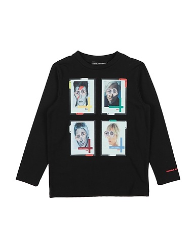 DANIELE ALESSANDRINI T-shirt Black 95% Cotton, 5% Elastane