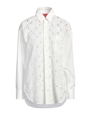 LA DOUBLEJ Solid color shirts & blouses White 100% Cotton