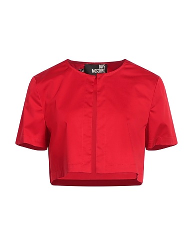 LOVE MOSCHINO Jacket Red 96% Cotton, 4% Elastane