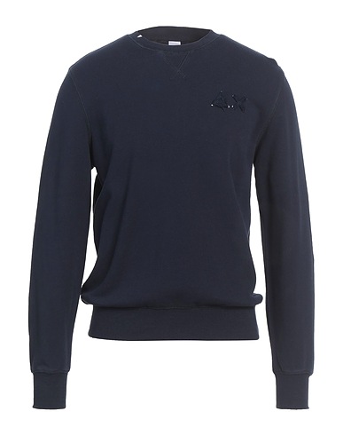 SUN 68 Sweatshirt Navy blue 100% Cotton