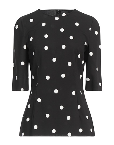 DOLCE&GABBANA Top Black 97% Viscose, 3% Elastane