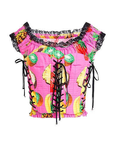 DOLCE&GABBANA Top Magenta 98% Cotton, 2% Polyamide