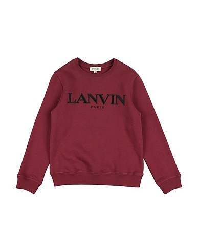 LANVIN Sweatshirt Burgundy 100% Cotton, Elastane