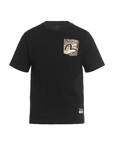 EVISU T-shirt Black 100% Cotton