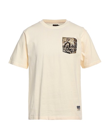 EVISU T-shirt Panna 100% Cotone