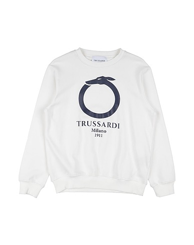 TRUSSARDI JUNIOR Felpa Bianco 100% Cotone